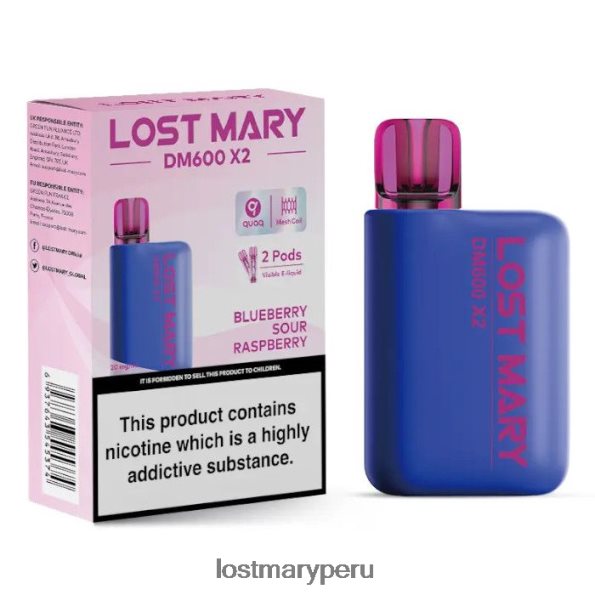 vape desechable perdido mary dm600 x2 arándano frambuesa agria - Lost Mary Vape 86XJX0202