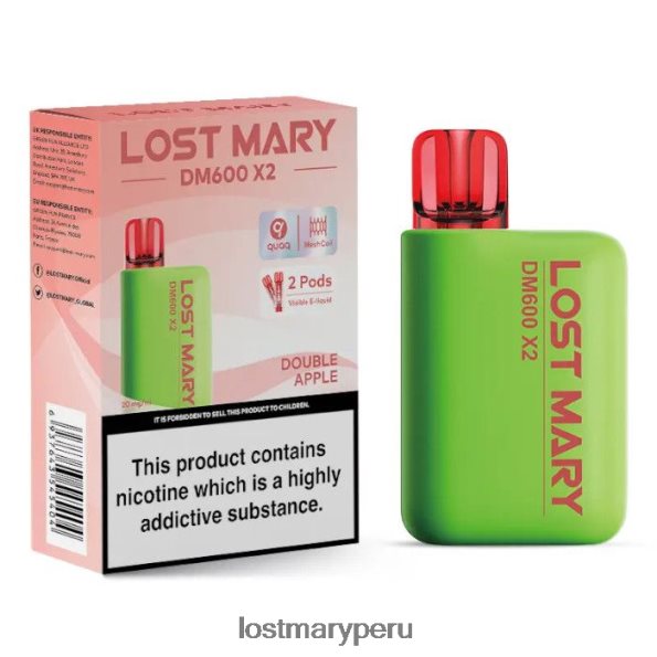 vape desechable perdido mary dm600 x2 manzana doble - Lost Mary Vape Precio 86XJX0191
